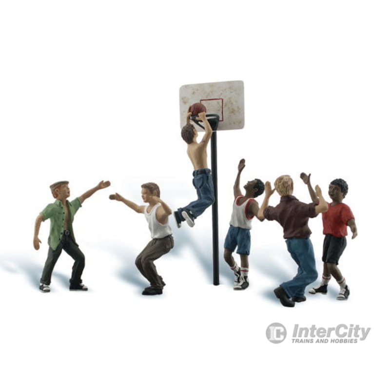Woodland Scenics 2760 Shootin’ Hoops – Scenic Accents(R) — pkg(6)