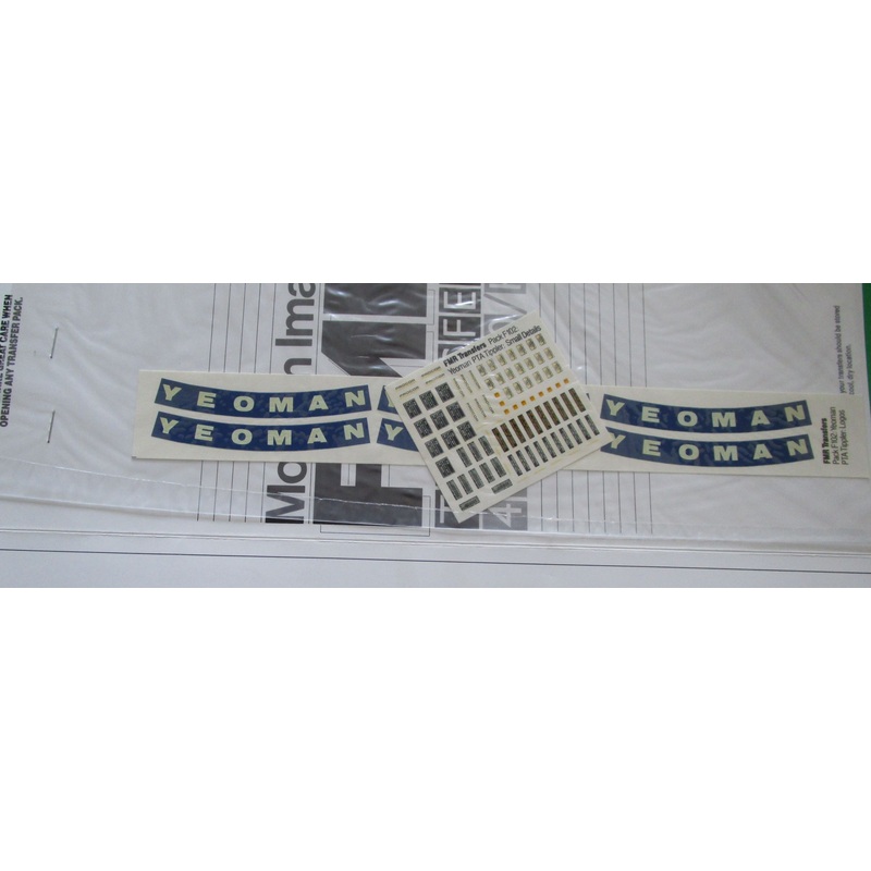 F102 FMR TRANSFERS  Yeoman PTA Tippler: logos and small details