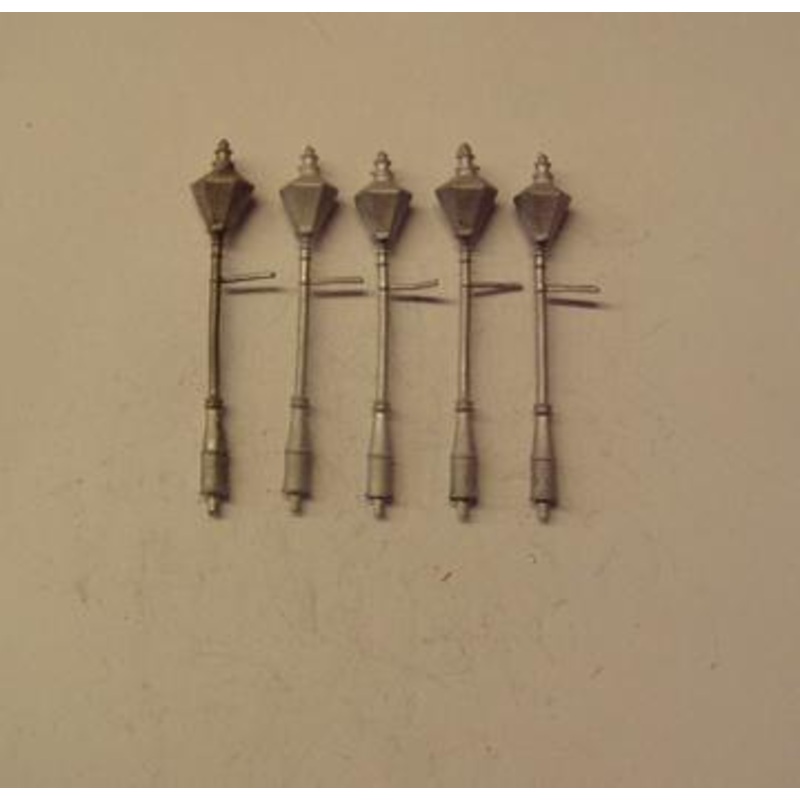 PW129 P&D MARSH  Large head gas lamps pack of 5 – OO Gauge – unpainted