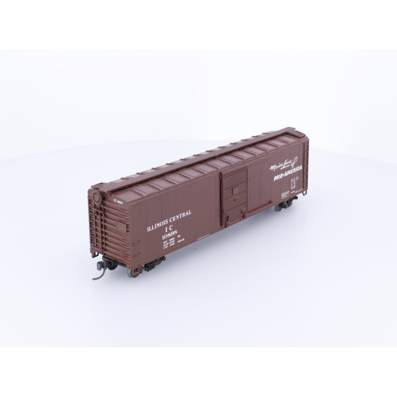 Rail Runner Custom Cars 156 HO 50′ Single Door Box Car Illinois Central (IC) 10898