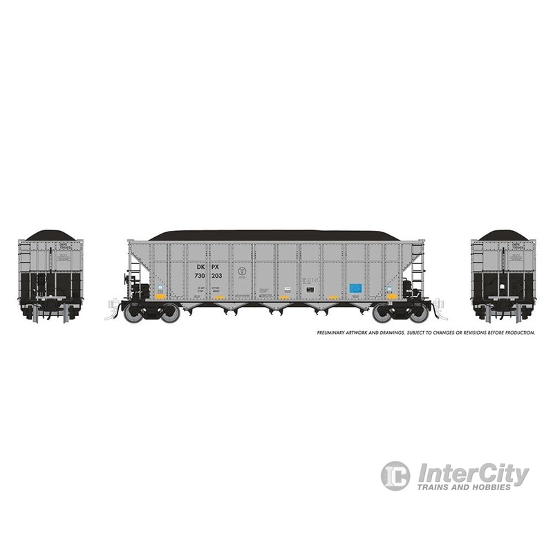Rapido 169048A HO AutoFlood III Coal Hopper: DKPX: Single Car #3