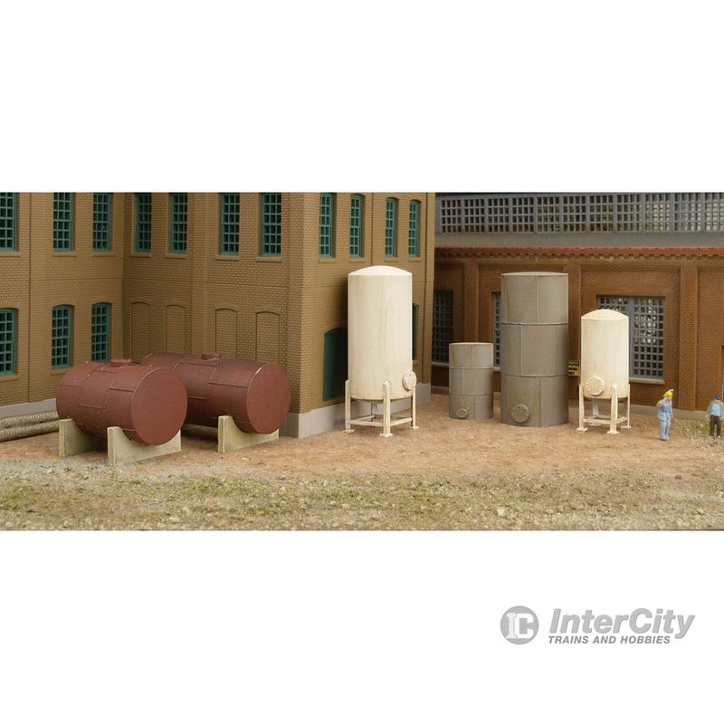 Walthers Cornerstone 3265 Storage Tanks — Kit pkg(6)