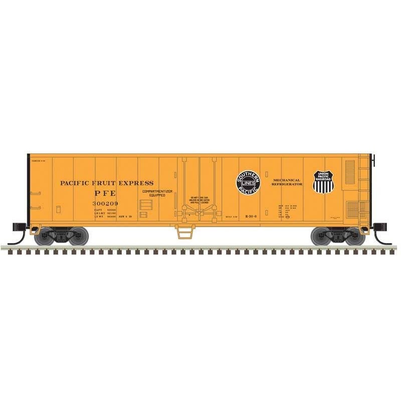 Atlas Trainman N 50006470 50′ Mechanical Reefer – Pacific Fruit Express #300212 (orange, black)