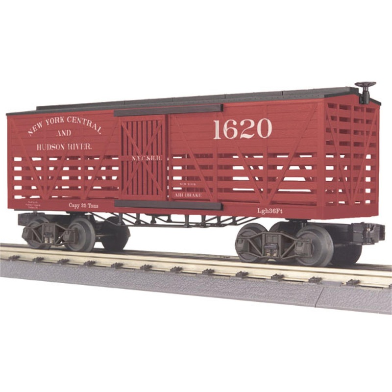 MTH Railking 30-7166 New York & Hudson River Stock Car – 19th Century Car No. 1620 O SCALE NEW