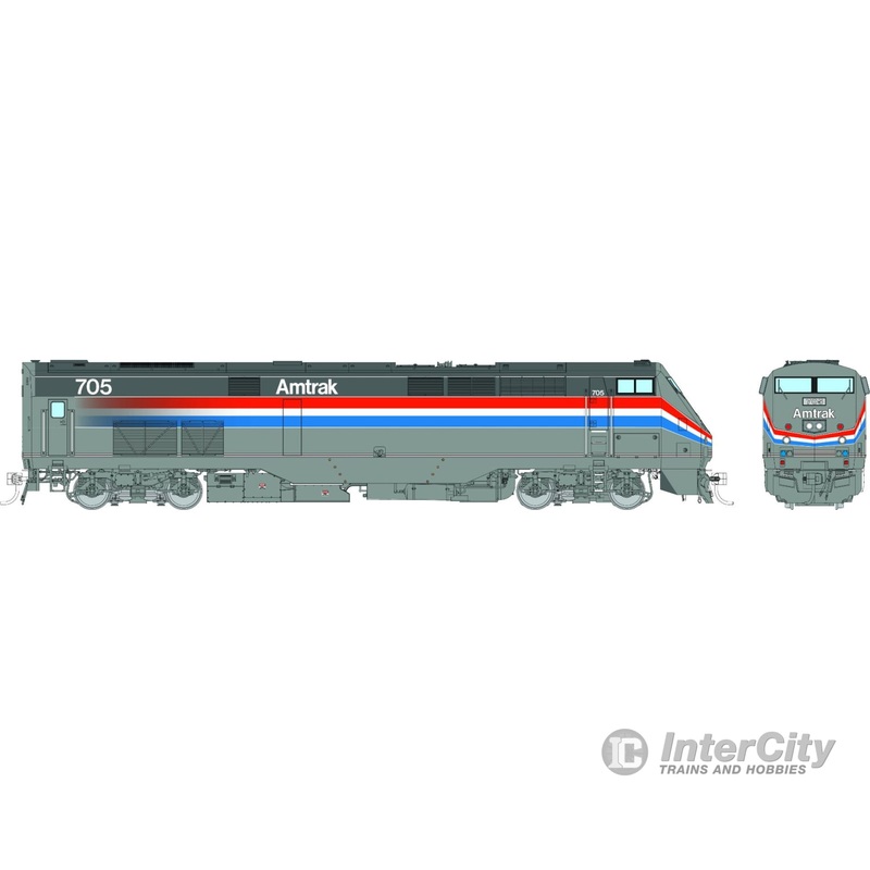 Rapido 085003 HO GE P32AC-DM (DC/Silent): Amtrak – Phase III: #709