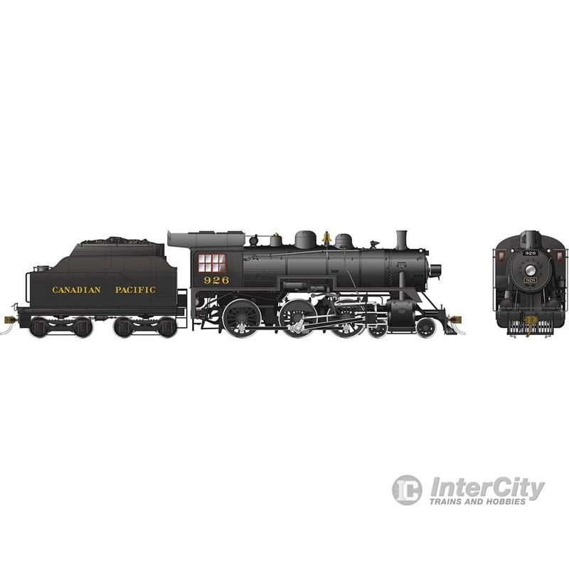 Rapido 602002 HO scale D10g Steam Locomotive (DC/Silent): CPR #926