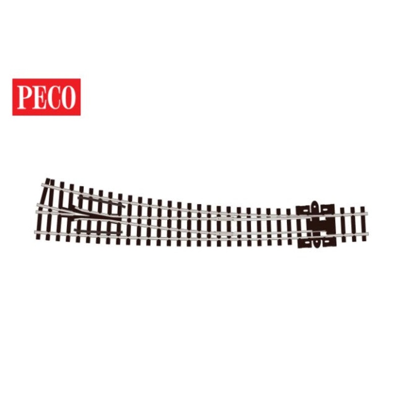 SL-E386F PECO Curved RH Electrofrog Finescale – N gauge