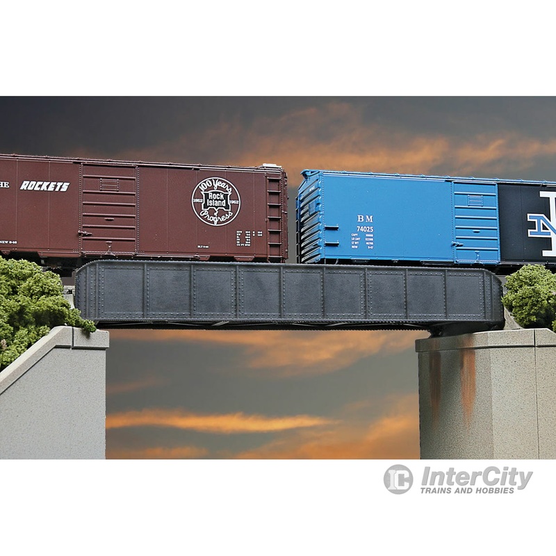 Walthers Cornerstone 4501 50′ Single-Track Railroad Through Girder Bridge — Kit – 6-15/16 x 2-3/8 x 1-3/32″ 17.6 x 6 x 2.7cm