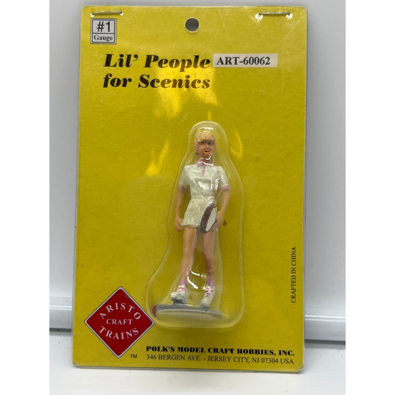 Aristo Craft ART-60062 Female with Tennis Dress and Racket G SCALE/ ONE GAUGE NEW