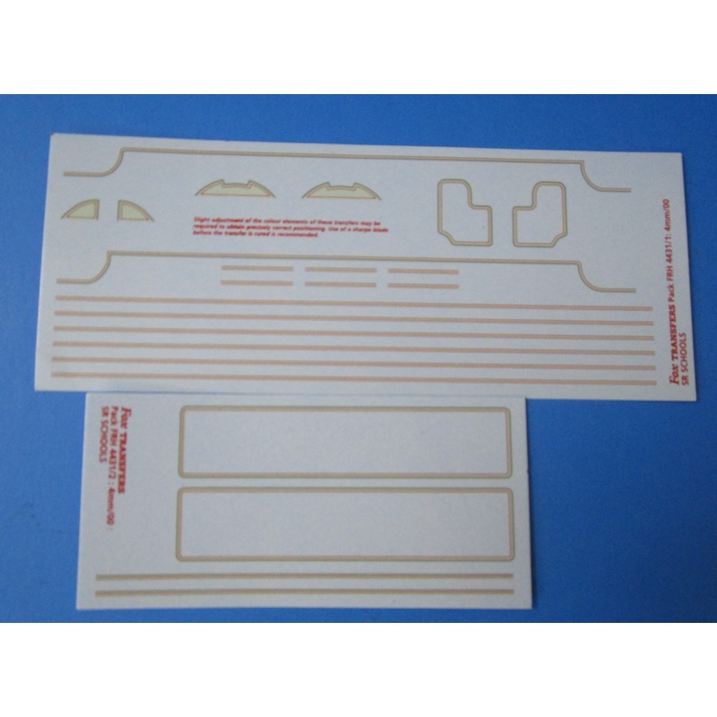 FRH4431 FOX TRANSFERS  SR Schools class loco and tender lining