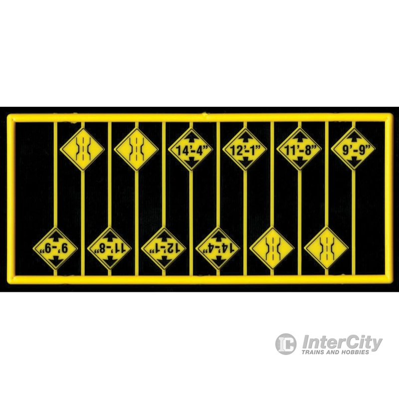 Tichy Train Group 8298 Bridge Clearance Warning Signs — 12 Signs