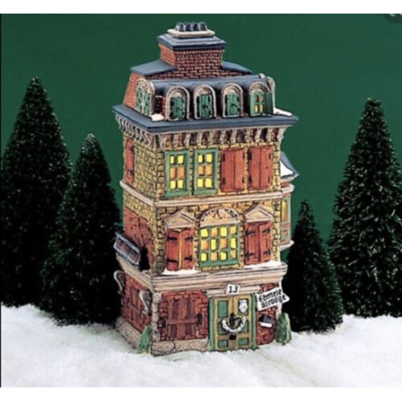 Department 56  5587-5 The Flat of Ebenezer Scrooge Damaged Box