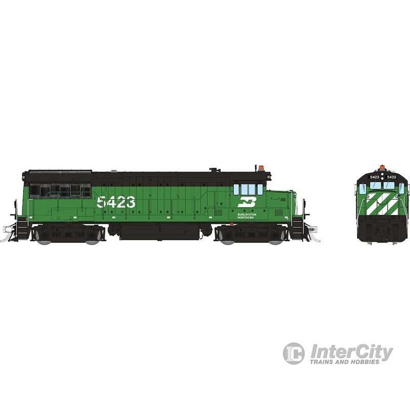 Rapido 035036 HO GE U25B Low Hood (DC/Silent): Burlington Northern: #5423
