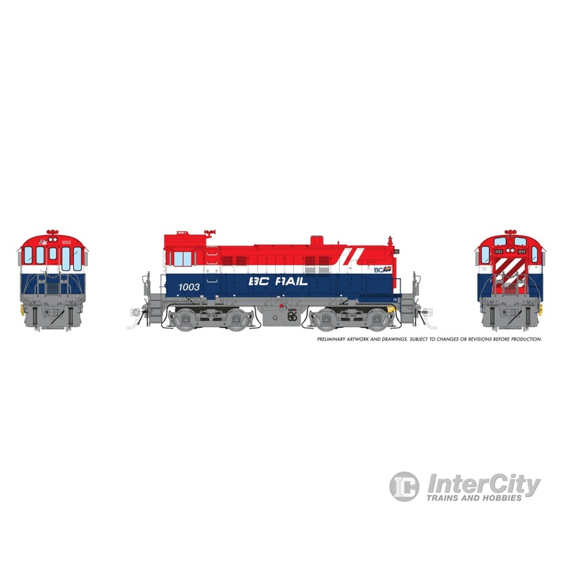 Rapido 036507 HO MLW S-13 (DC/DCC/Sound): BCR – Red/White/Blue Hockey Stick: #1003