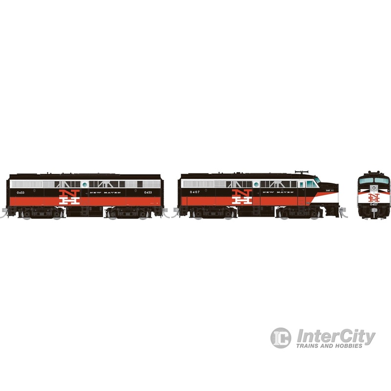 Rapido 037532 HO ALCo FA-1 + FB-1 (DC/DCC/Sound): New Haven – McGinnis Scheme: #0421 + #0454
