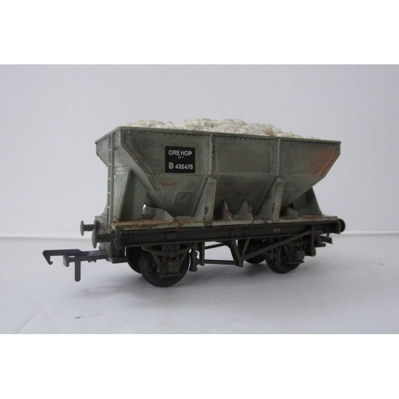 REP-13411-P01 REPLICA 24T Hopper Wagon Grey – weathered – BOXED