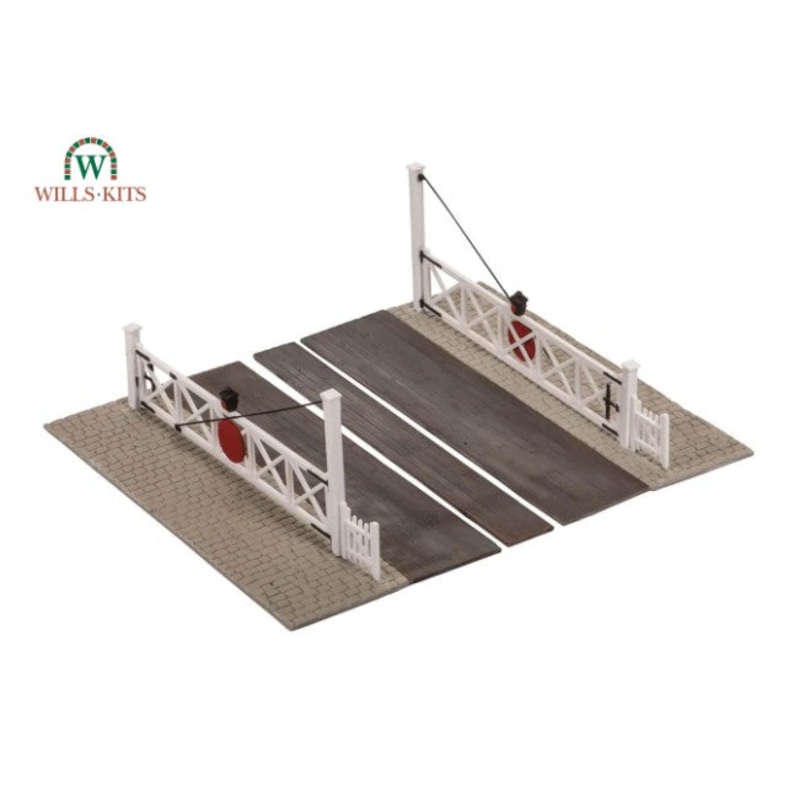 SS56 Level Crossing Gates Kit (includes pedestrian wicket gates) – OO Gauge