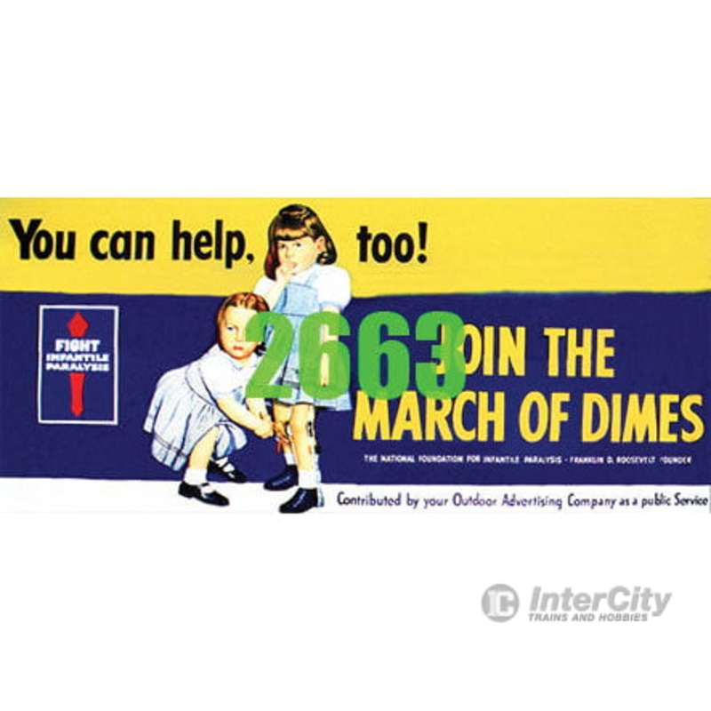 Tichy Train Group 2663 Join the March of Dimes Billboard – Kit