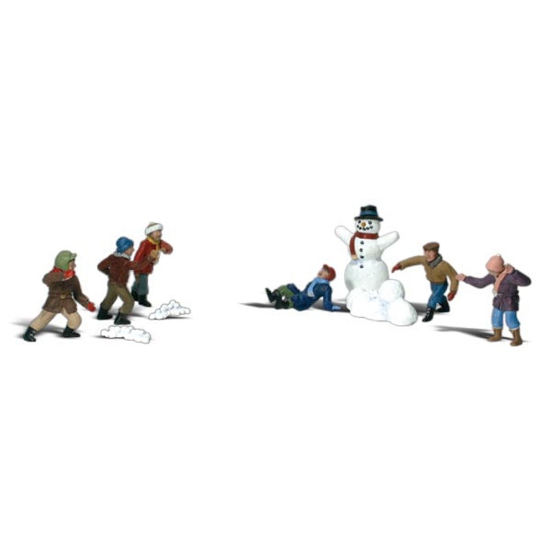 Woodland Scenics WDS A2183 WDS2183 Snowball Fight – N scale NEW