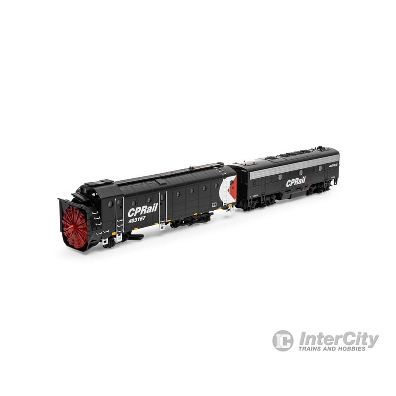 Athearn ATH93825 HO Rotary Snowplow & F7B Locomotive, CPR #403167/#403167B