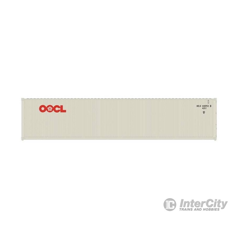 Atlas N 50006826 40′ Standard-Height Container 3-Pack – Assembled – Master(R) – Orient Overseas Container Line Set #1 (gray, red)