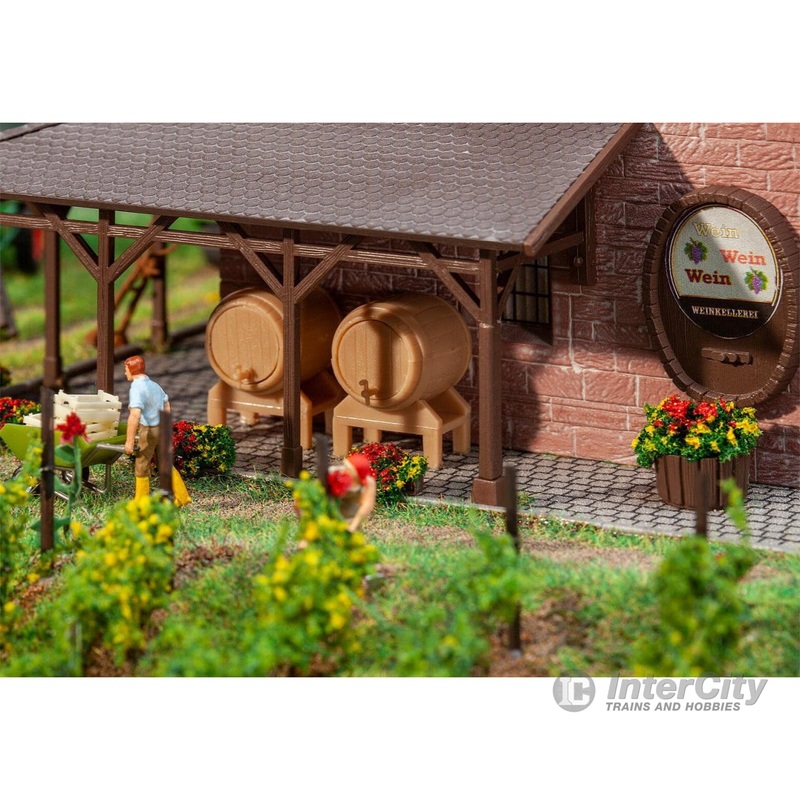 Faller 180972 HO 2 Wooden casks and 2 tubs