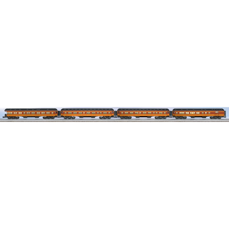 Lionel 6-25515 MILWAUKEE ROAD “OLYMPIAN HIAWATHA” HEAVYWEIGHT PASSENGER CAR 4-PACK O SCALE NEW