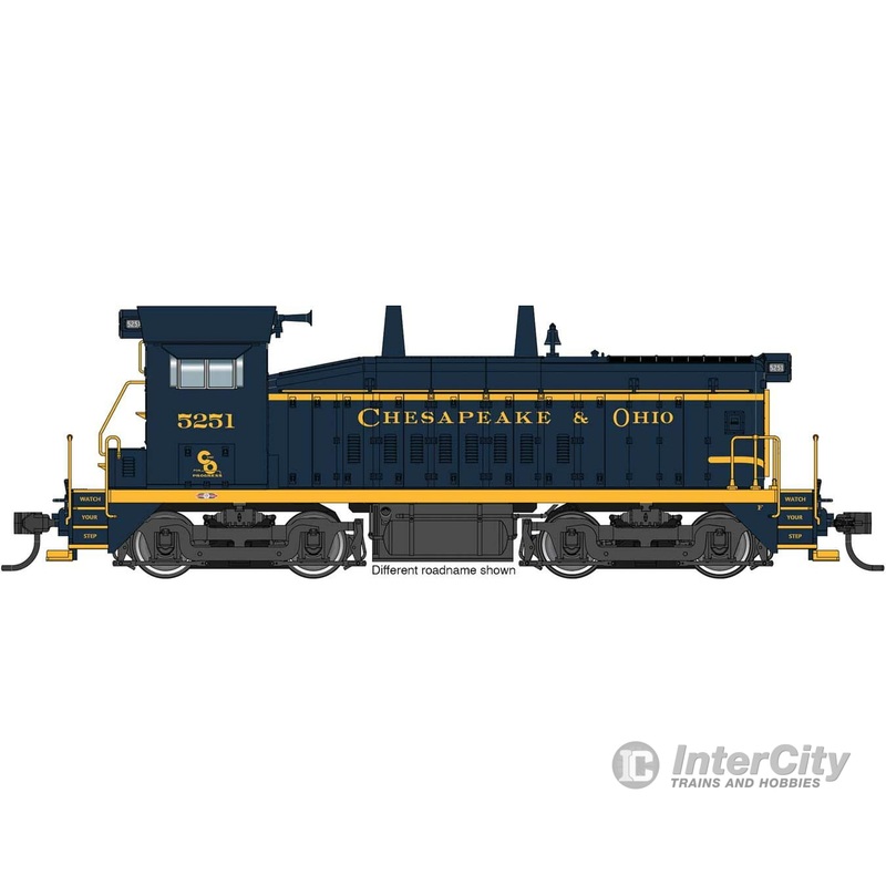 Walthers Proto 48502 EMD SW9 – Standard DC — Chesapeake & Ohio #5261