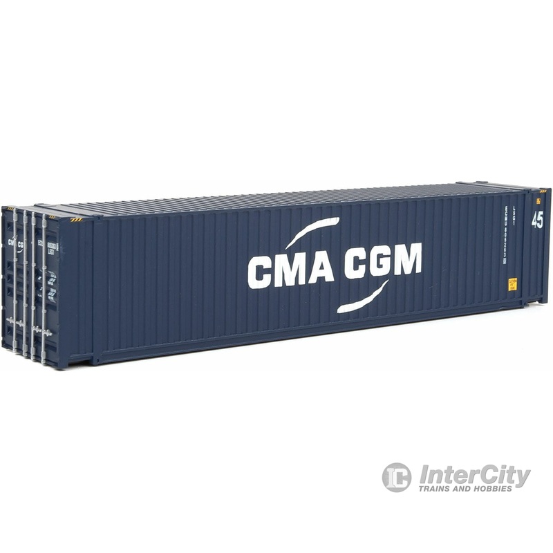Walthers SceneMaster 8569 45′ CIMC Container – Assembled — CMA-CGM (blue, white)