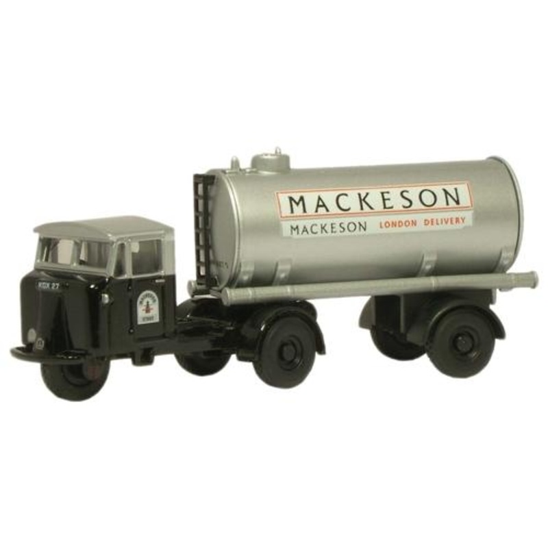 76MH013 OXFORD DIECAST Mackeson Mechanical Horse Tank Trailer