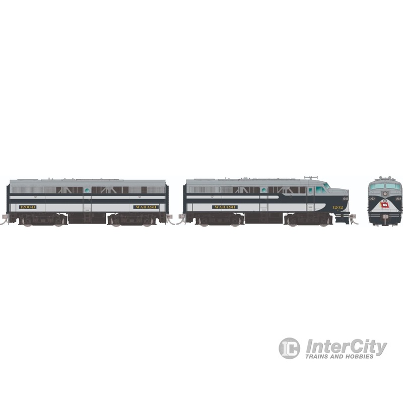 Rapido 037085 HO ALCo FA-1 + FB-1 (DC/Silent): Wabash – Bluebird Scheme: #1203A + #1202B