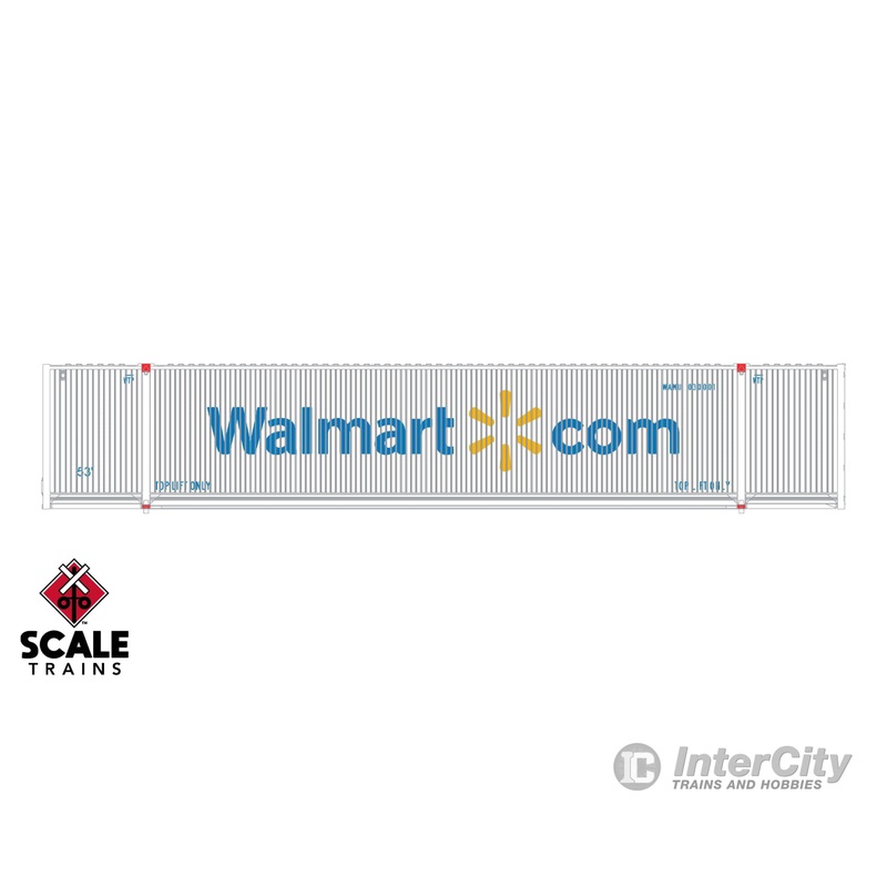 ScaleTrains SXT11688 Operator N Scale CIMC 53 Corrugated Dry Container, Walmart