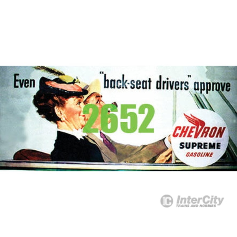 Tichy Train Group 2652 Chevron Gasoline Billboard – Kit