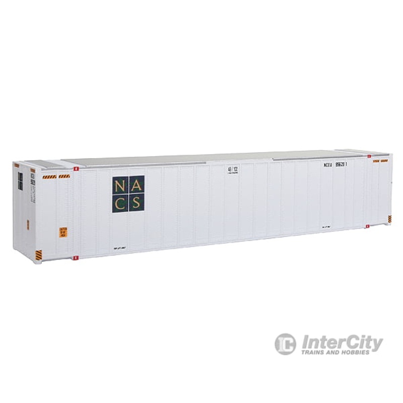 Walthers HO 933-1821 48′ Stoughton Ribside Exterior Post Container – North American Container System NACS (white, blue)