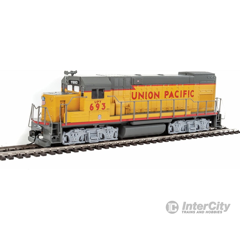 Walthers Trainline 2505 EMD GP15-1 – Standard DC — Union Pacific(R) (yellow, gray, red)