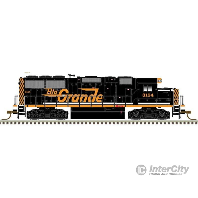 Atlas 40004920 EMD GP60 – LokSound and DCC – Master(TM) Gold — Denver & Rio Grande Western 3154 (black, orange, white sill stripe)