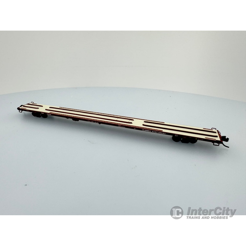 Atlas 50001382 N 89’4″ Flat Car Mid/End Hitches Florida East Coast (FEC) 2806