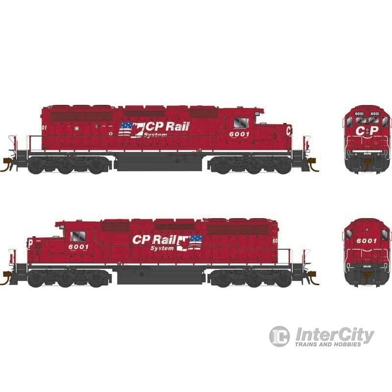 Bowser HO 25330 GMD SD40-2 – LokSound 5 and DCC – Executive Line — Canadian Pacific #6001 (red, white, black, Dual Flag Logo)