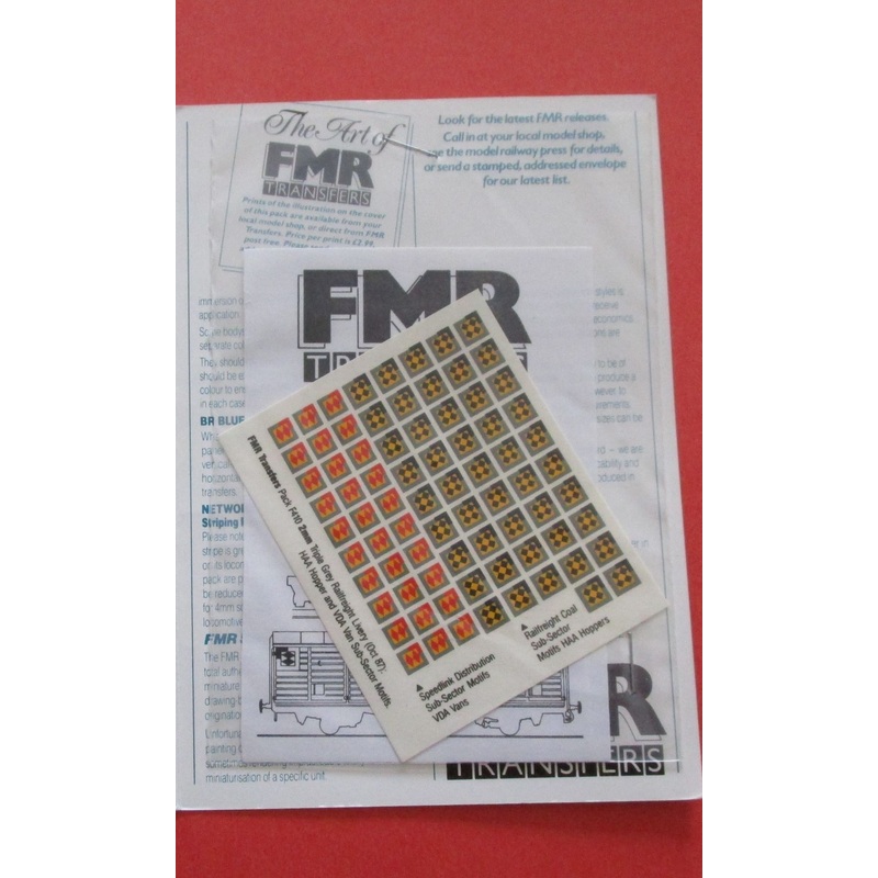 F410 FMR TRANSFERS Triple grey Railfreight general user and Speedlink Distribution sub-sector motifs