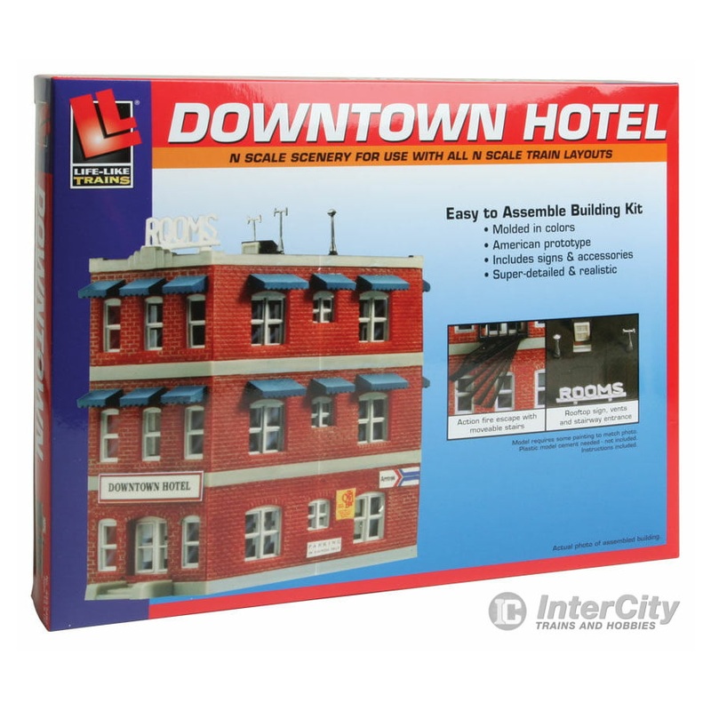 Life-Like Products N 7482 Downtown Hotel — Kit