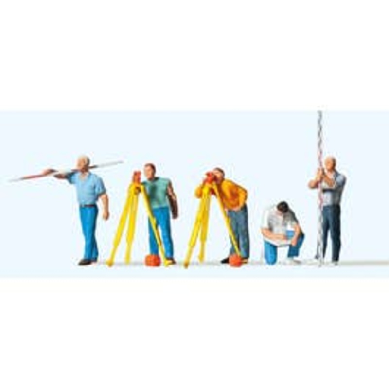 Preiser 10512  HO Surveyors 5 pcs