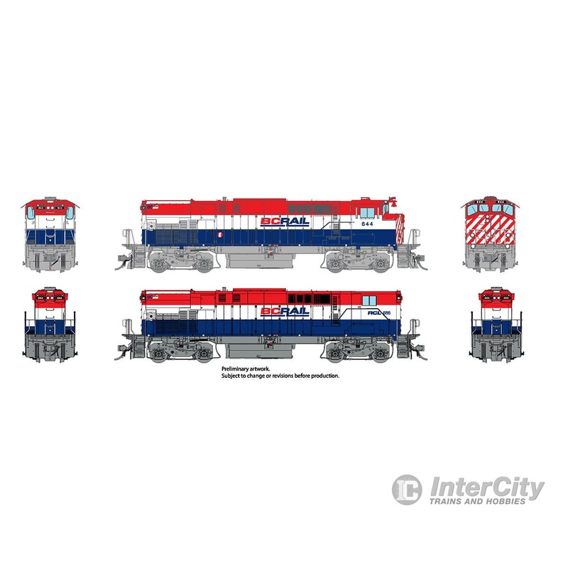 Rapido 033533 HO M420 + M420B (DC/DCC/Sound): BCR – Red, White & Blue Scheme: #644 + #684