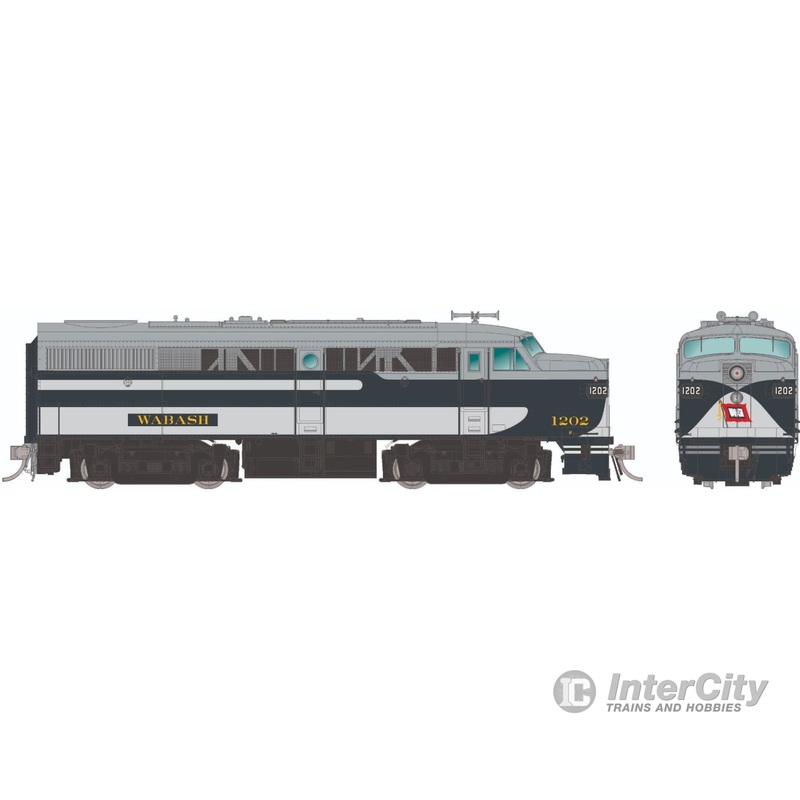 Rapido 037083 HO ALCo FA-1 (DC/Silent): Wabash – Bluebird Scheme: #1204