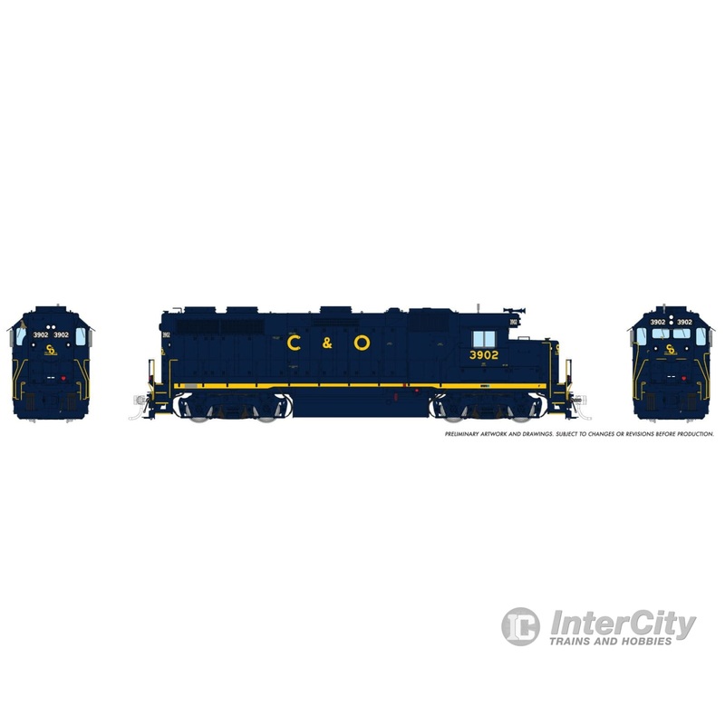 Rapido 039501 HO EMD GP39 (DC/DCC/Sound): Chesapeake & Ohio: #3902