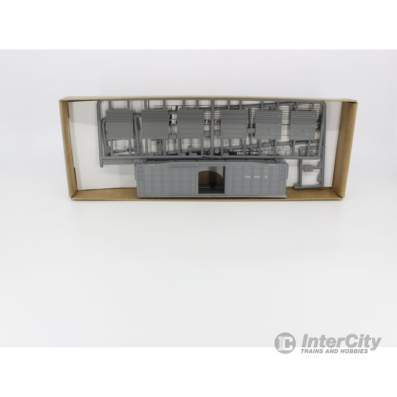 Walthers 932-9114 HO 50′ Waffle Box Freight Car Kit Illinois Central (IC) 580543