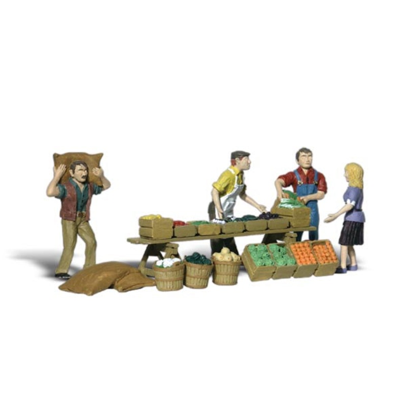 Woodland Scenics WDSA1896 Farmers Market Scale Figures HO Scale