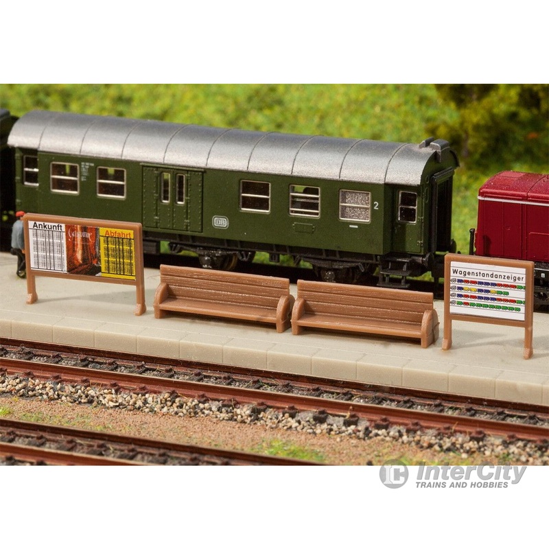 Faller 272904 N Platform benches, billboards