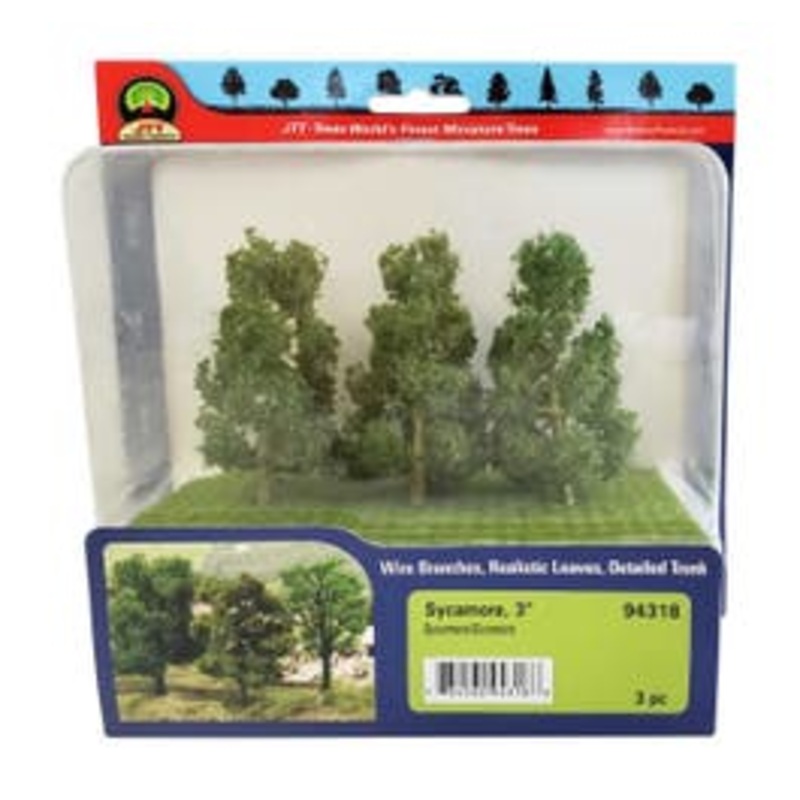 JTT 94318 Sycamore Trees – 3″ Tall (3 per pack)