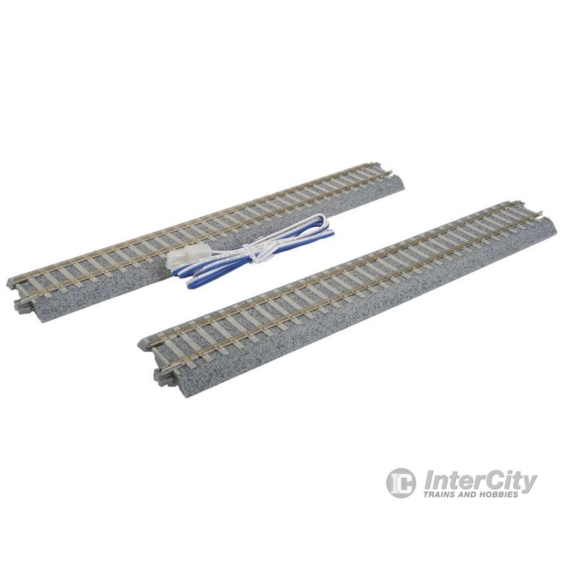 Kato 2153 Straight Feeder Track w/Concrete Ties – Unitrack — With Feeder Cable 9-3/4″ 246mm