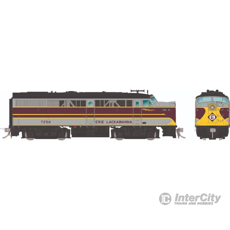 Rapido 037046 HO ALCo FA-1 (DC/Silent): Erie Lackawanna – Grey & Maroon: #7271